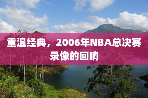 重温经典，2006年NBA总决赛录像的回响