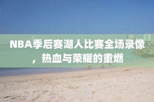 NBA季后赛湖人比赛全场录像，热血与荣耀的重燃