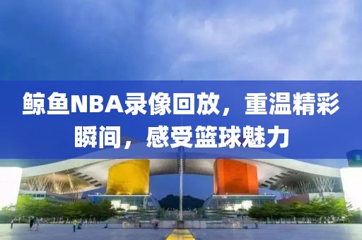 鲸鱼NBA录像回放,重温精彩瞬间,感受篮球魅力