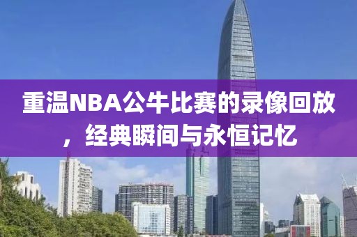 重温NBA公牛比赛的录像回放,经典瞬间与永恒记忆