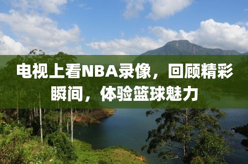 电视上看NBA录像，回顾精彩瞬间，体验篮球魅力
