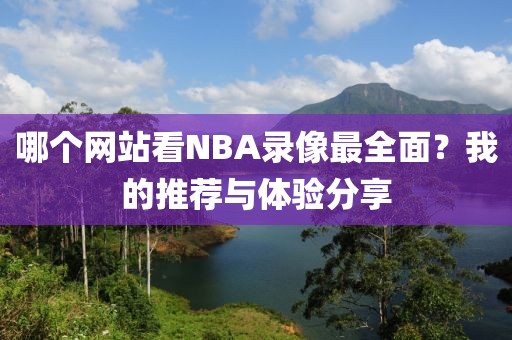 哪个网站看NBA录像最全面？我的推荐与体验分享