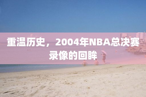 重温历史，2004年NBA总决赛录像的回眸