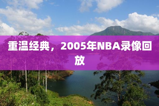 重温经典，2005年NBA录像回放